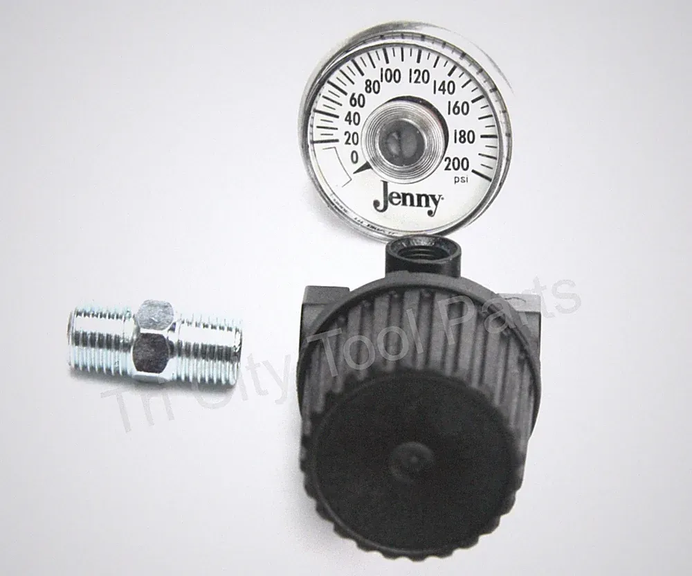 360-1108 JENNY Air Compressor Regulator 1/4" Kit W/ Gauge ** Genuine OEM **