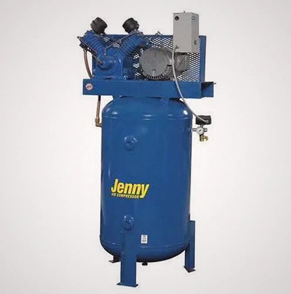 5 Hp Jenny W5B-80V-230/3 Two Stage Reciprocating Air Compressor 17.5 CFM