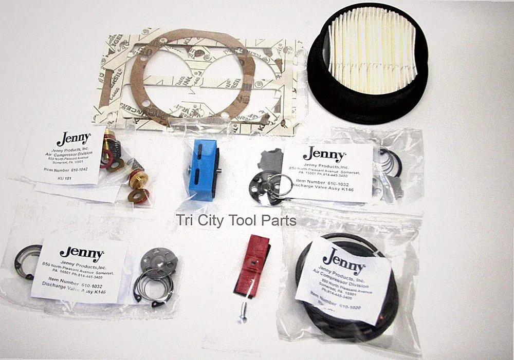 610-1304 Jenny 421-1102 KU Air Compressor Pump Repair Kit KU101G ** OEM **