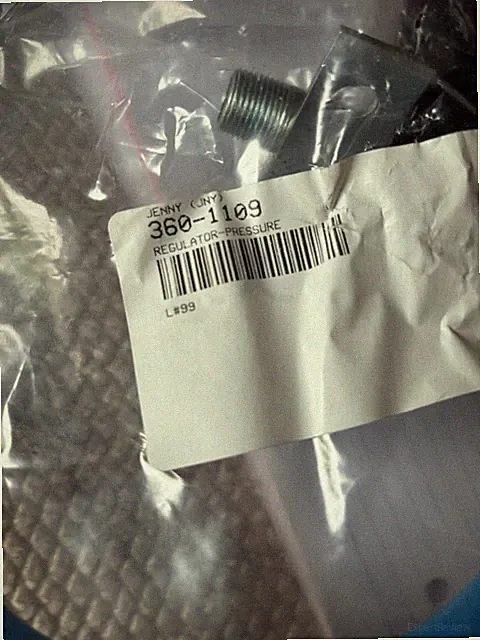 Genuine Jenny OEM 360-1109 Regulator Pressure Wheeled Portable Gas Compressor