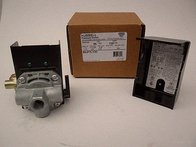 Hubbell Pressure switch 4x 95-125 Emglo Dewalt Jenny Quincy Rol-Air 69JF7LY2C