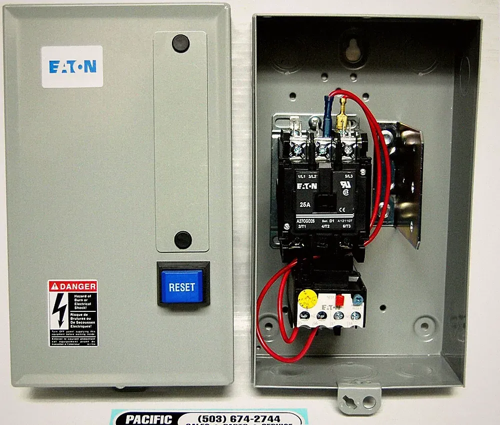 JENNY MAGNETIC MOTOR STARTER 5HP 230V SINGLE PHASE AIR COMPRESSOR PARTS